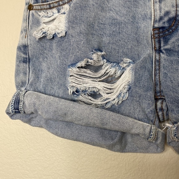 One Teaspoon Anthropologie jean shorts denim women’s 25 distressed - Picture 3 of 7